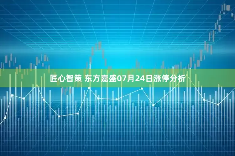 匠心智策 东方嘉盛07月24日涨停分析